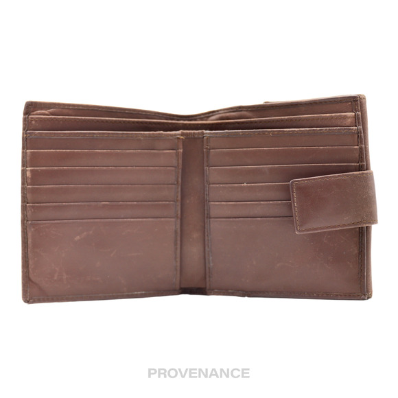 🔴 Gucci Trifold Wallet - GG Canvas Brown - Picture 6 of 11